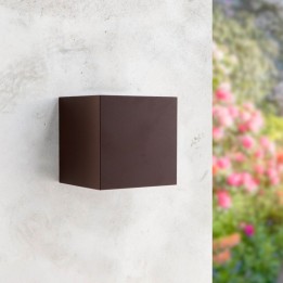 Applique Murale Led 12w CCT Cube Rouillée Ip54