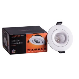 Recessed Adjustable Downlight White LED 10w 3000-4000-5700K CCT 40° CR