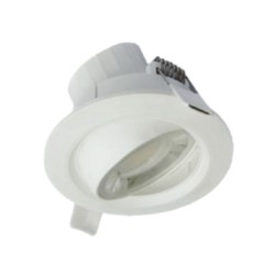 Spot encastré basculant Blanc Led 8w 3000K 38° LAES