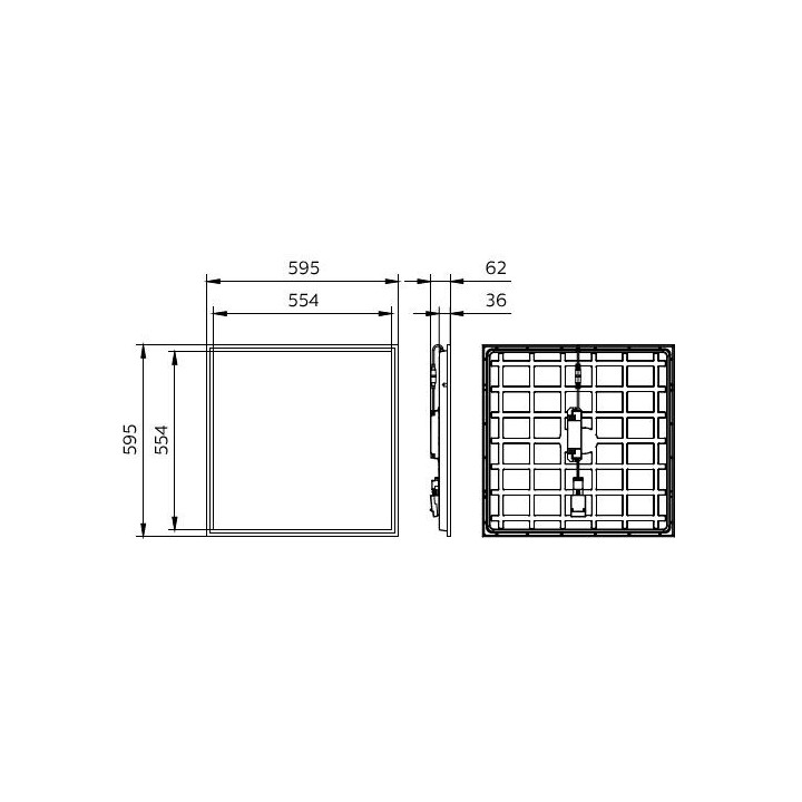 CoreLine Panel LED 600x600 RC132V G6 29_36_43S/830_40 PSU NOC