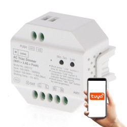 Variateur Led 300w Triac Rf Compatible Avec Bouton Poussoir Wifi