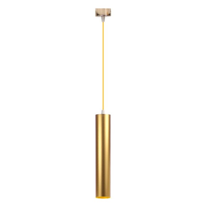 Suspension Gold Socket GU10 Height 400mm D60mm without lamp