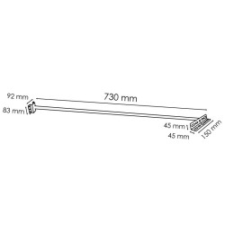 Support pour projecteurs Led 730mm