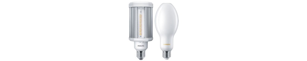 Ampoules LED CORN, HQL, HPL, HPI, SOX